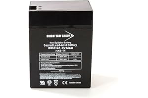 BRIGHT WAY GROUP Bright Way Replacement Battery for DF-SP-LI 6v Solar-Pak Fence Charger Parmak SLA Battery 6V 14AH F1/F2