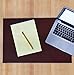 Desk Pad Blotter Protector Comfortable with Faux Leather Feels Smooth and Sturdy with Velvet Bottom. Color Dark Brown (16 x 24)