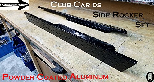 Club Car Ds Golf Cart Black Powder Coat Aluminum Diamond Plate Full Side Panels