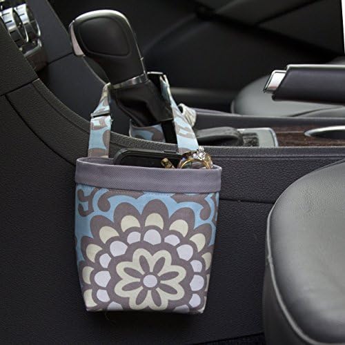 Car Cellphone Caddy, Amy Butler Sky Lotus, Customizable, Sunglasses Car Holder, Mobile Accessory, Cellphone Holder, Golf Cart Holder, Beach Chair Bag, Pool Chair Bag