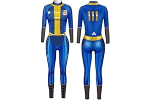 RWROBE Lucy MacLean cosplay Bodysuit outfit Fallooutt 33 Bodysuit Halloween Jumpsuit