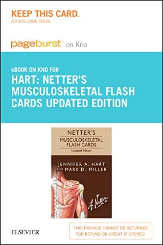Netter's Musculoskeletal Flash Cards Updated Edition Elsevier eBook on Intel Education Study (Retail Access Card) (Netter Basic Science)