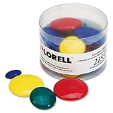 Lorell Magnets, 12 Sm/12 Md/ 6 Lg, Clear Tub, 30/PK, Assorted  (LLR21557)