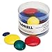 Lorell Magnets, 12 Sm/12 Md/ 6 Lg, Clear Tub, 30/PK, Assorted (LLR21557)