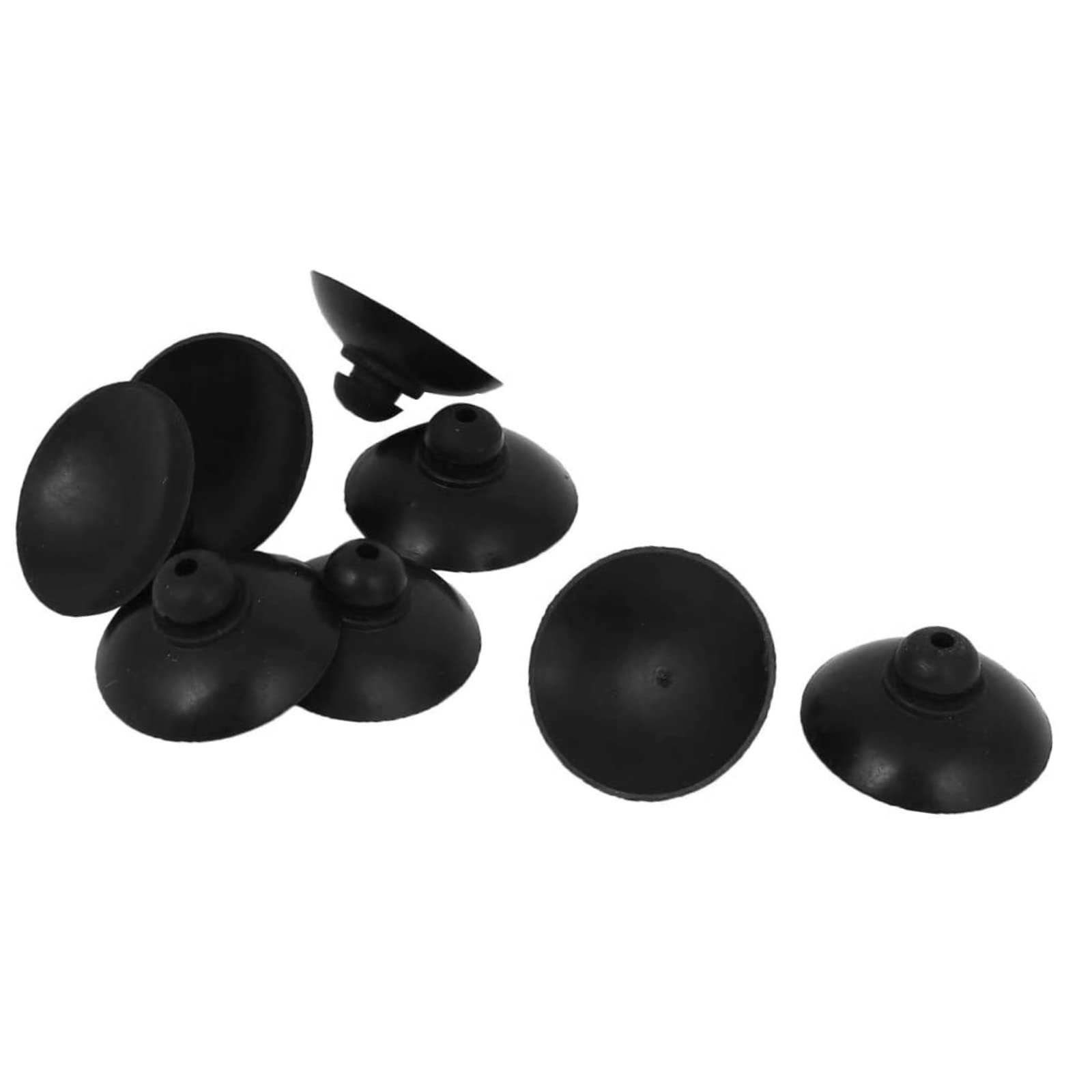 Photo 1 of Fish Tank Suction Cup Clips, Black Aquarium Suction Cup Camp Clips 28mm Dia for Fish Tank Attachments, for Tank Pump, Overhead Line Tube, Fish Tank Aeration Setup - 8 Pcs