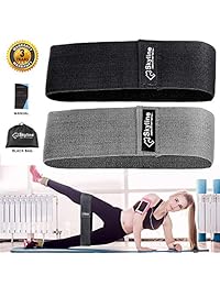 Skyline Resistance Bands for Legs and Butt,Booty Fabric Bands Exercise Bands Hip Bands Wide Workout Bands Sports Fitness Bands Stretch Resistance Loops Band Anti Slip Elastic (2019 Upgrade)