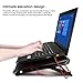 Mystery Gaming Laptop Ultrabook Cooler Cooling Stand Cooling Pad-Fits up to 17'' & Smaller Laptops Ultrabooks Notebooks - Strong Durable ABS & Metal Mesh - Keeps Your Laptop Cool (Black with Red)