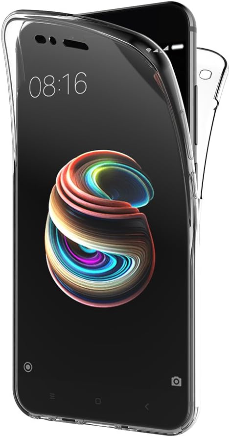 AICEK Xiaomi Mi A1 Case, Full Body 360 Degree Transparent Silicone Cover for Xiaomi Mi 5X Bumper Covers Clear Case (5.5 inch)