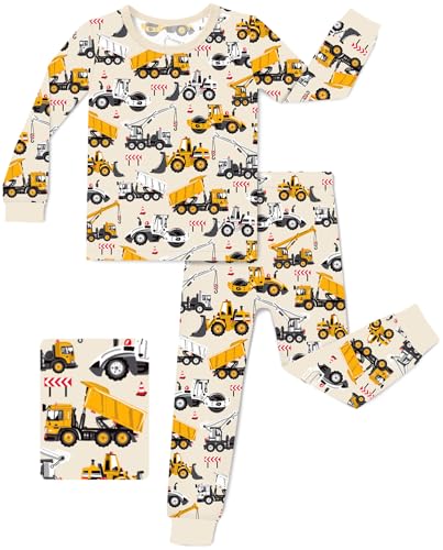 babee Reshinee Bamboo Viscose Toddler Pajamas Boys Girls Baby 12M-8Y Pjs Sets Kids Snug fit 2pcs Long-Sleeve Sleepwear