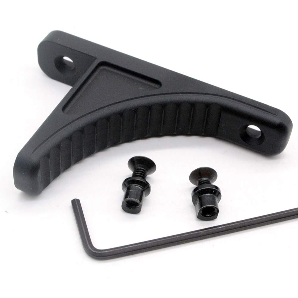 TRIROCK Aluminum Black Gripstop Forward Handstop, Keymod Compatible, Mil-Spec Anodized