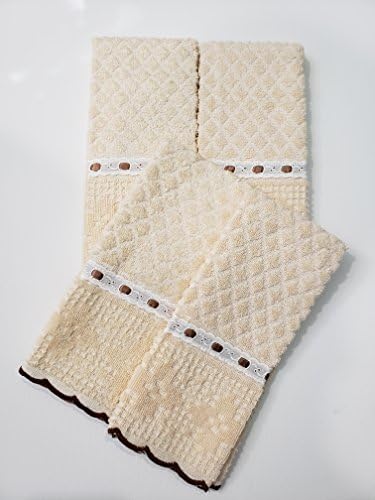 AdonisUSA Set of 4. 100% Cotton Fingertip or Hand Towels. Size 12"x 20"