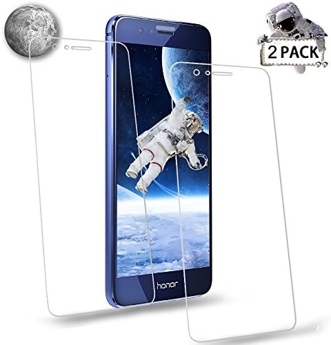 [2-Pack] Huawei Honor 8 Glass Screen Protector, XKAUDIE Huawei honor 8- [9H Hardness] [Advanced Definition] [Scratch Resistance] [Bubble Free] Tempered Glass Screen Protector