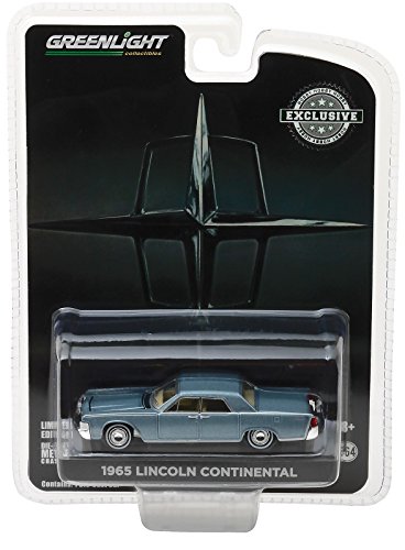 GREENLIGHT 1:64 HOBBY EXCLUSIVE - 1965 LINCOLN CONTINENTAL 29895 DIECAST BLUE
