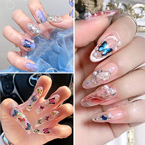 Download Butterfly Nail Stickers For Acrylic Nails Butterfly Nail Art Stickers Color Laser 3d Butterfly Shapes Nail Decals For Nail Art Foils Adhesive Butterflies Designs Nail Transfer Manicure Decor 9 Sheets Pricepulse