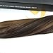 VeSunny 18inch Pre Bonded Human Hair Extensions #2 Darkest Brown Highlights #8 Light Brown Remy I Tip Hair Extensions 50g 1g/s