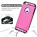 6s Plus Case, iPhone 6 Plus&6s Plus Case - TURATA [Heavy Duty] Dual Layer Hard Plastic TPU Protective Case Bumper with Dust Plug Design for iPhone 6 Plus&6s Plus (5.5 inch) - Hot Pink
