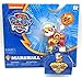Paw Patrol Mighty Pups Marshall Figure with Light-up Badge and Paws with Bonus 12 Stickers Sheet Bundle (2 Items)