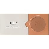 Idun Minerals - Pressed Mineral Bronzer - Matte, Soft Focus Powder - Infused With Ultra Purified Minerals - For A Sun Kissed Complexion In A Sweep And Sculpted Definition - Sommardrom - 0.16 Oz