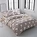BuLuTu Strawberry Rabbit Girls Bedding Duvet Cover Set Twin White Pink Cotton with Zipper Closure,Grid Checkered Reversible Red Dots Print Cute Kids Duvet Cover Set Twin Size,68x86 in,No Comforter