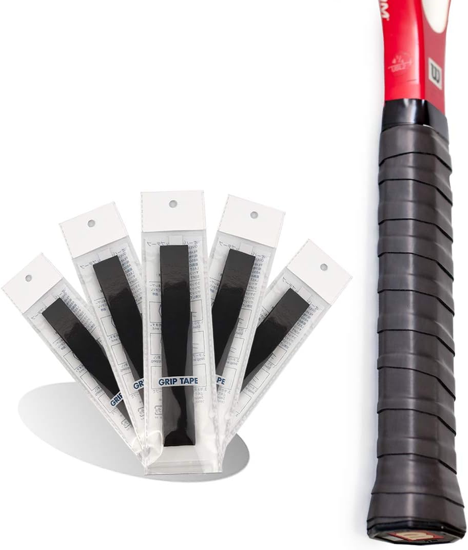 X speedfit Tennis Racket Over Grip Tape Black - 5 Pack, 0.55mm