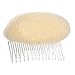 Women's Hair Styler Volume Bouffant Beehive Shaper Bumpits Bump Foam On Clear Comb Xmas (Beige)
