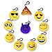 MelonBoat Emoji Mini Plush Pillows, Keychain Decorations, Kids Party Supplies Favors, 2