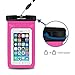 DBPOWER Universal Waterproof Dry Case for Smartphones - Magenta
