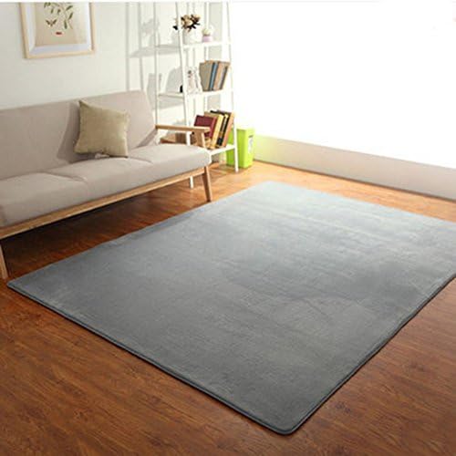 TMJJ Multi-size Coral Fleece Living Room Study Room Carpet Bedroom Area Rugs Bathroom Non-slip Water Absorption Floor Mat Home Doormat Children Kids Entertainment Play Mat