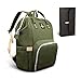 pipi bear Diaper Bag Backpack, Baby Bag for Mom Dad,Multifunction Large Diaper Backpack with Changing Pad,Water Resistant and Durable, Green