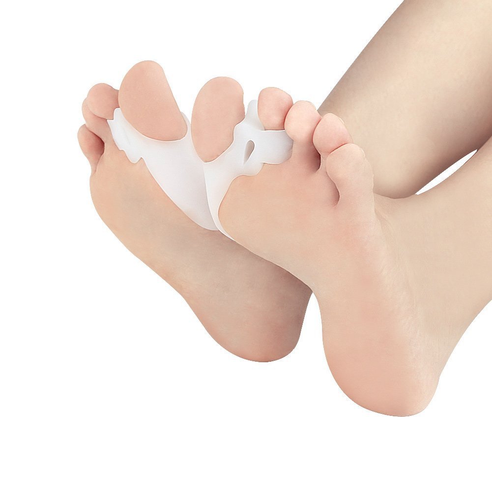 4X Pedimend Gel Bunion Spacer | Toe Wedges | Silicone Big Toe Separator | Hallux Valgus Corrector Pad For bunions, hammer toes, crossover toes, corns | Foot Pain Relief | UNISEX