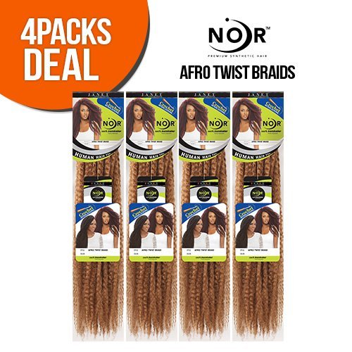 Janet Collection Synthetic Hair Braids Noir Afro Twist Braid