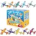 Joygogo 50 Pack Valentines Airplanes and 50 Pack Valentines Card for Kids, Valentines Day Gifts for Kids,Valentine Party Favors, Valentine Treats for School