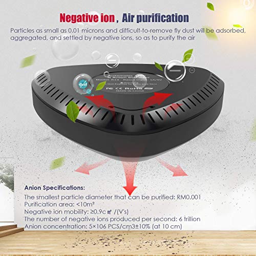 UV Light Sanitizer, Portable Anion Air Purifier and Sanitizer Wand with