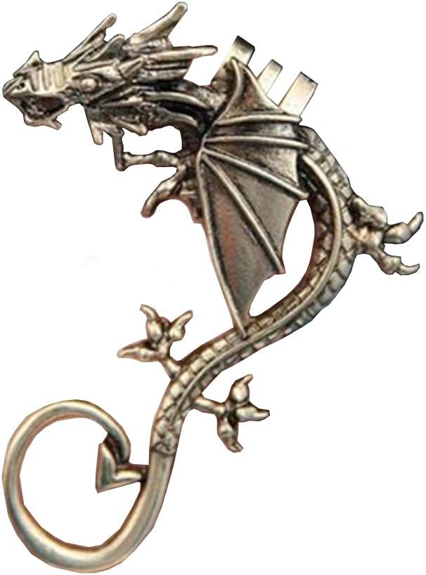 Dragon Earrings Non- Pierced Clip On Earrings Fake Ear Cartilage Cuff Ear Ring