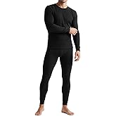 TSLA Men's Thermal Underwear Set, Microfiber Soft Fleece Lined Long Johns, Winter Warm Base Layer Top & Bottom