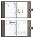 LUX Productivity PRO A5 Planner – Best Undated Diary/Organizer - Daily Schedule & Reflection Journal - Manage Time/Projects/Finances/Goals/Gratitude/Happiness - (Cappuccino)