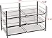 shoe storage Bronze finish foldable- shoe organizer stackable shelves - Shoe Holder for Closet - Shoe shelf made of strong metal materiel