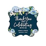 Andaz Press Navy Blue Hydrangea Floral Garden Party