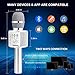 BONAOK Karaoke Microphone (white)