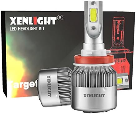 Xenlight H11(H8,H9) LED Headlight Bulbs with Saber Beam-60W 3000K 6,000Lm- Bulb and Kit -Yellow(amber)-2 Yr Warranty