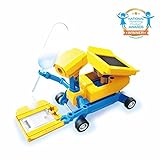 ODEV STEM Toys 2 in 1 Salt Water Solar Powered Robot Vehicle Kit Toy for Kids Age 8+, Cool DIY Science Project for Family