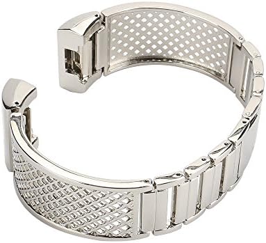 eGenPlus Jewelry Bangle for Fitbit Charge 2,Adjustable Bracelet,Silver Gold Rose Gold 5.9" - 7.8"