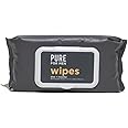 Pure for Men Flushable Wipes | Helps Eliminates Odor, 100% Biodegradable, Paraben & Alcohol Free | Vitamin E, Micellar & Aloe