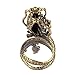 Beauty7 Adjustable Gothic Punk Rock Mystic Flying Chinese Dragon Shenlong Claw Open Ring Men Bronze Tone