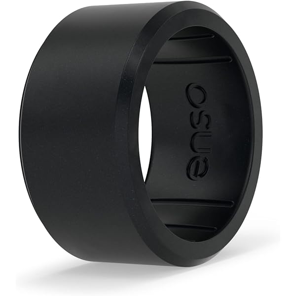 Fashion Month Wide Black Stainless Steel Ring - 19mm Matte Band, Size 14, Unisex Cool Style