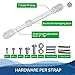 Anti Tip Furniture Kit - Furniture Anchors for Baby Proofing - Earthquake Straps - TV Safety Straps - Easy Install - Enhanced Instructions (4 Pack White) by AMG Home