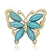 Teniu Animal Butterfly Brooch Rhinestone Crystal Brooch Diamond Brooch Pins Silver/Gold Plated