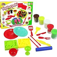 HY-NINHAO Creative Non-Toxic Color Clay Plastic Teppanyaki Mud DIY Tool Set Plasticine Mold for Children Kids Toy