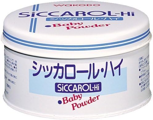 Baby Japan Wakodo Baby Powder Siccarol Hi 160g - Can Type (Green Tea Set)