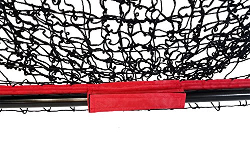 Hit Run Steal Baseball and Softball Large Mouth Hitting Net (Red) (Practice Net)